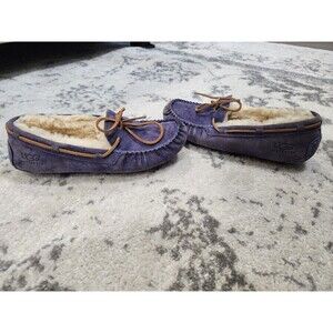 UGG Dakota Slippers Blue Jay Shearling Soft Suede Womens Size 9 SN 5612